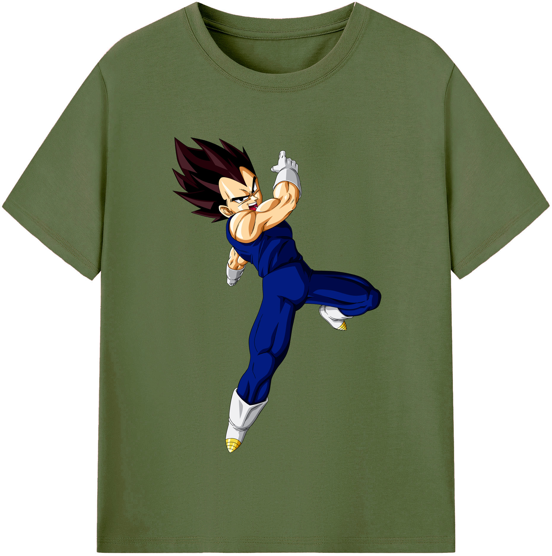 （画像用） ドラゴンボール ベジータ四世（Bejīta Yonsei）DRAGON BALL Vegeta IV 綿100％半袖Tシャツ（フロントプリント）